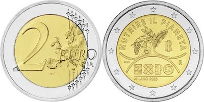 Włochy 2015 2 €.#380.Expo 2015, Milan_______8004