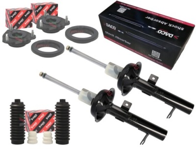 Daco 2x амортизаторы + подушки безопасности + защита i отбойники ford focus i mk1 перед фото №1