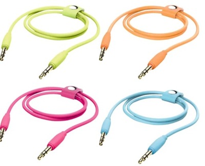 Kabel audio 3,5 mm owinięty