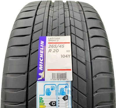 2 PCS. MICHELIN LATITUDE SPORT 3 265/45/20 265/45R20 265/45 R20 PORSCHE MACAN  