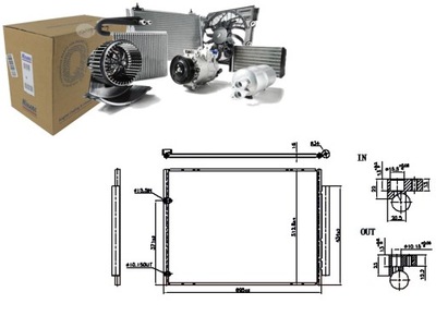 CONDENSADOR DE ACONDICIONADOR TOYOTA SIENNA 3.3 3.5 12.04-12.10 NISSENS  