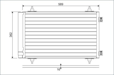 VALEO 814366 CONDENSADOR CITROEN JUMPY  