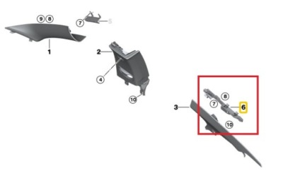 Кронштейн защита стойка bmw f32 f82 оригинальный номер 51437276898 фото №1