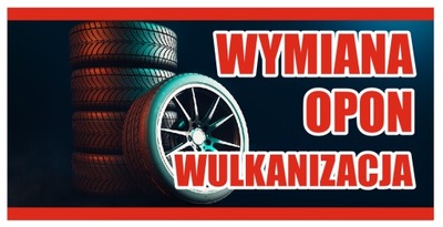 BANER WULKANIZACJA WYMIANA OPON 150x75 cm BW13