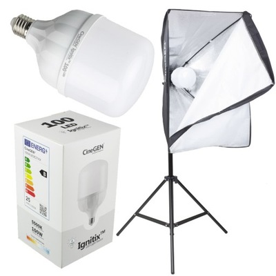 Lampa fotograficzna LED softbox 50x70 cm statyw