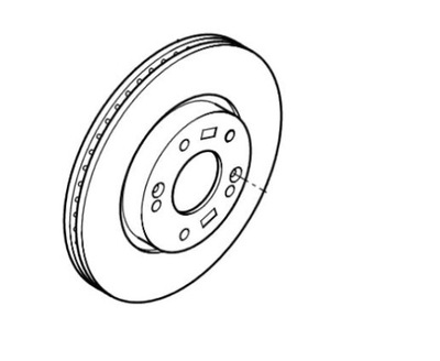 Оригинальная диск тормозная перед hyundai tucson фото №1