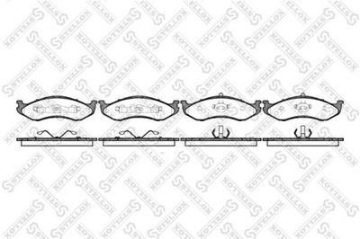 ZAPATAS DE FRENADO JEEP GRAND CHEROKEE I 95-99 PARTE DELANTERA  