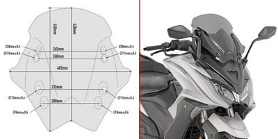 STIKLAS GIVI DŪMINĖ KYMCO AK 550 (17) 