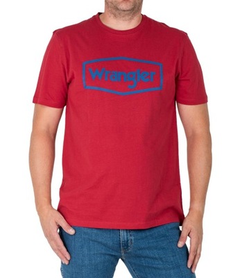 T-shirt Wrangler LOGO TEE 112339326 W7BMD3X47 Red XXL