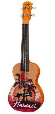 Korala PUC-30-008 Hawaii orange Ukulele Koncertowe