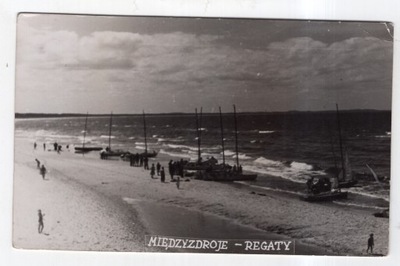 Międzyzdroje - Plaża - Regaty - FOTO ok1955