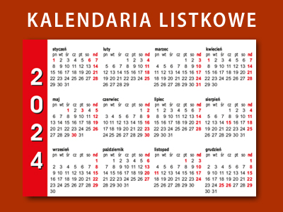 Kalendaria listkowe 2024 - 20 oryginalnych wzorów