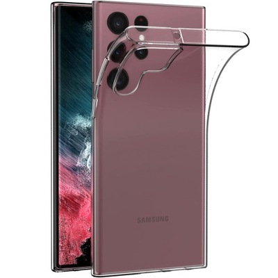 ETUI CLEAR CASE SLIM PLECKI POKROWIEC FUTERAŁ DO SAMSUNG GALAXY S22 ULTRA