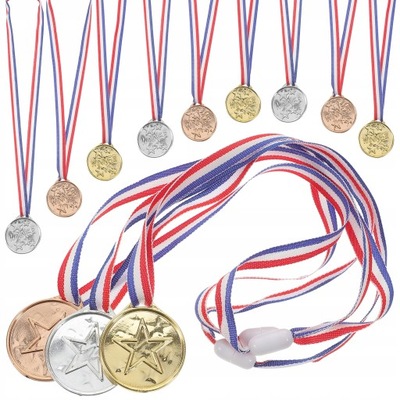 24 szt. Medale Nagrody Medale sportowe Medale za