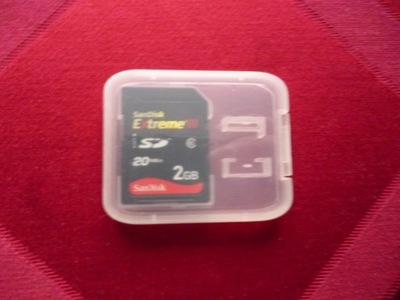 Karta pamięci SD SanDisk Extreme III 2 GB z pudełkiem