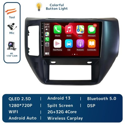 NAVEGACIÓN GPS PARA NISSAN PATROL 2004-2011 RADIO DE AUTOMÓVIL BEZPRZEWODOWE CARPLAY AUTO  