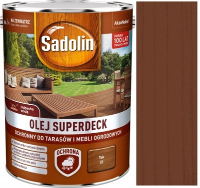 SADOLIN OLEJ SUPERDECK DO TARASÓW 5L TEK