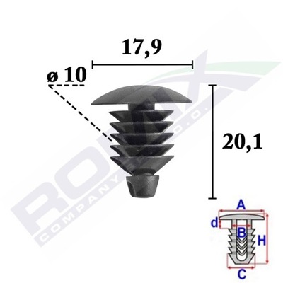 REMACHE TAPICERSKA DE MALETERO FIAT LANCIA X10SZT  