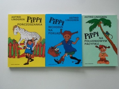 PIPPI POŃCZOSZANKA; PIPPI WCHODZI NA POKŁAD; PIPPI NA POŁUDNIOWYM PACYFIKU