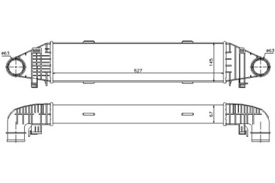 Nissens интеркулер mercedes c 300 cdi 4-matic 20 фото №1