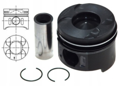 Поршень mercedes 2.2 2.7 cdi 611 612 trapez фото №1