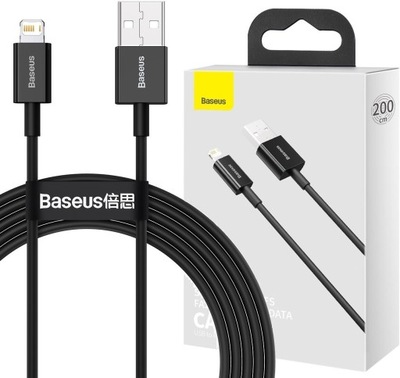 Kabel do Iphone 2m lightning 12 11 X 8 7 BASEUS