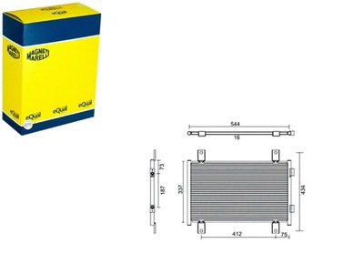 CONDENSADOR CITROEN JUMPER AUTOBÚS 230P1.9 D MAGNETI MARELLI  