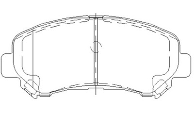 STARLINE ZAPATAS DE FRENADO PARTE DELANTERA KIA CARNIVAL SEDONA JUEGO  