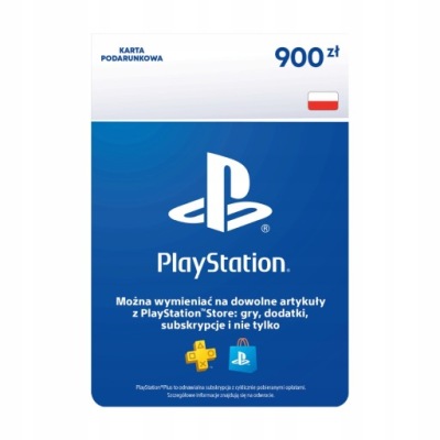 Doładowanie PSN 900 zł Playstation Network