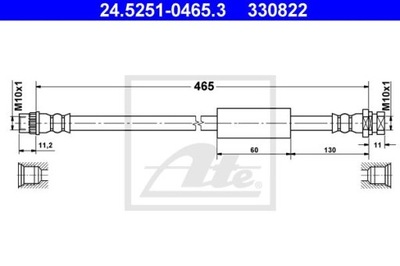 LAIDAS HAM. ELAST. OPEL MOVANO 03-10 PT 