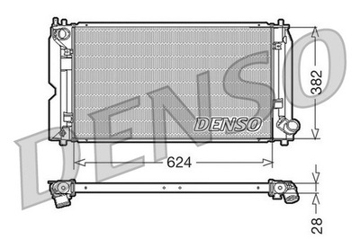 РАДИАТОР ВОДЫ TOYOTA AVENSIS 2.0 D-4D DENSO