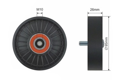 ROLLO PROPULSOR CORREA WIELOROW. KIA CEE'D 06-, SOUL 08-, VENGA 09-, CARENS  