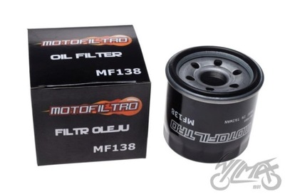 ФІЛЬТР МАСЛА MF138 (HF138) MOTOФІЛЬТРO 16510-06B00