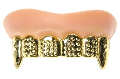 Złote lub srebrne zęby bogacza Śmieszne Przebranie