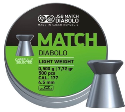 Śrut JSB Match Diabolo Light Weight 4,49 mm 0,500g