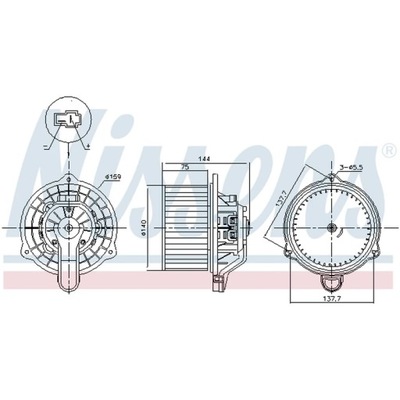 VENTILADOR INTERIOR NISSENS 87568  