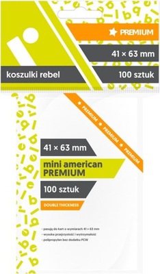 REBEL Koszulki 41x63mm Mini American Premium 100