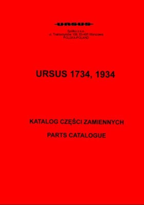 URSUS 1734, 1934 - KATALOG PIEZAS DE REPUESTO  