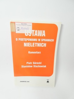 Ustawa o postępowaniu w sprawach nieletnich