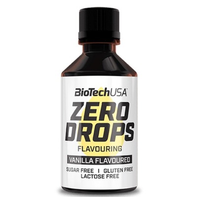 BioTech USA Zero Drops krople smakowe 50ml wanilia