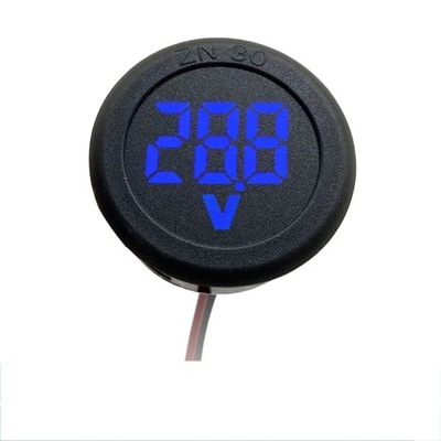 DC 4-100V DIODO LUMINOSO LED DIGITAL DISPLAY ROUND TWO-WIRE VOLTMETER DC DIGITAL CA~74201  