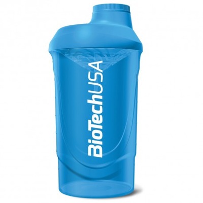 BIOTECH SHAKER WAVE 600ml BLUE NIEBIESKI SZCZELNY