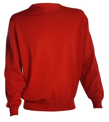 Bawełniany sweter męski r. XL CZERWONY