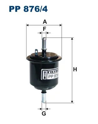 PP876/4 FILTRO COMBUSTIBLES  