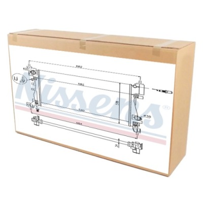 Nissens 630743 радиатор, система охлаждение двигателя фото №1