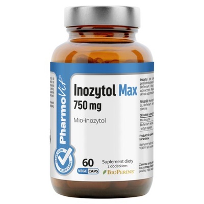 Pharmovit Inozytol Max 750 mg 60 kapsułek