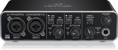 Interfejs audio Behringer U-Phoria UMC202HD