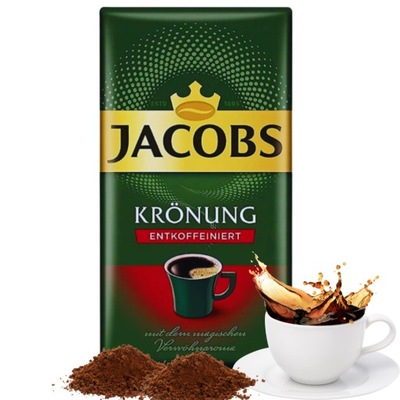 Kawa mielona Jacobs KRONUNG BEZKOFEINOWA 500 g
