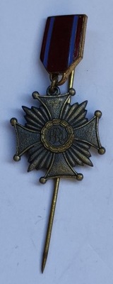 Krzyż Zasługi brązowy miniatura PRL