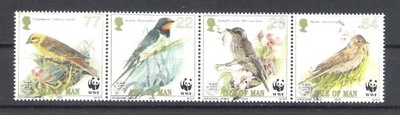 ISLE OF MAN 2000 MNH WWF BIRDS FAUNA